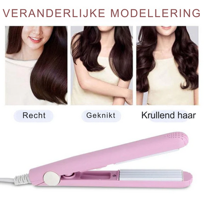 Mini Curling Iron l Curls your hair beautifully in just 5 minutes!